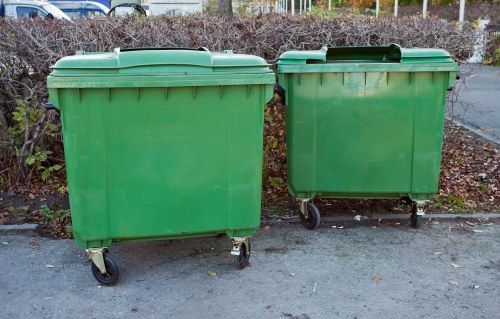 Construction site with builders waste