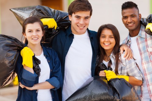 Various types of builders waste materials